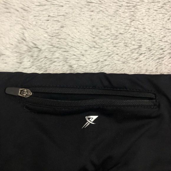 Black with Neon Pink Active Yoga Leggings - Picture 8 of 8